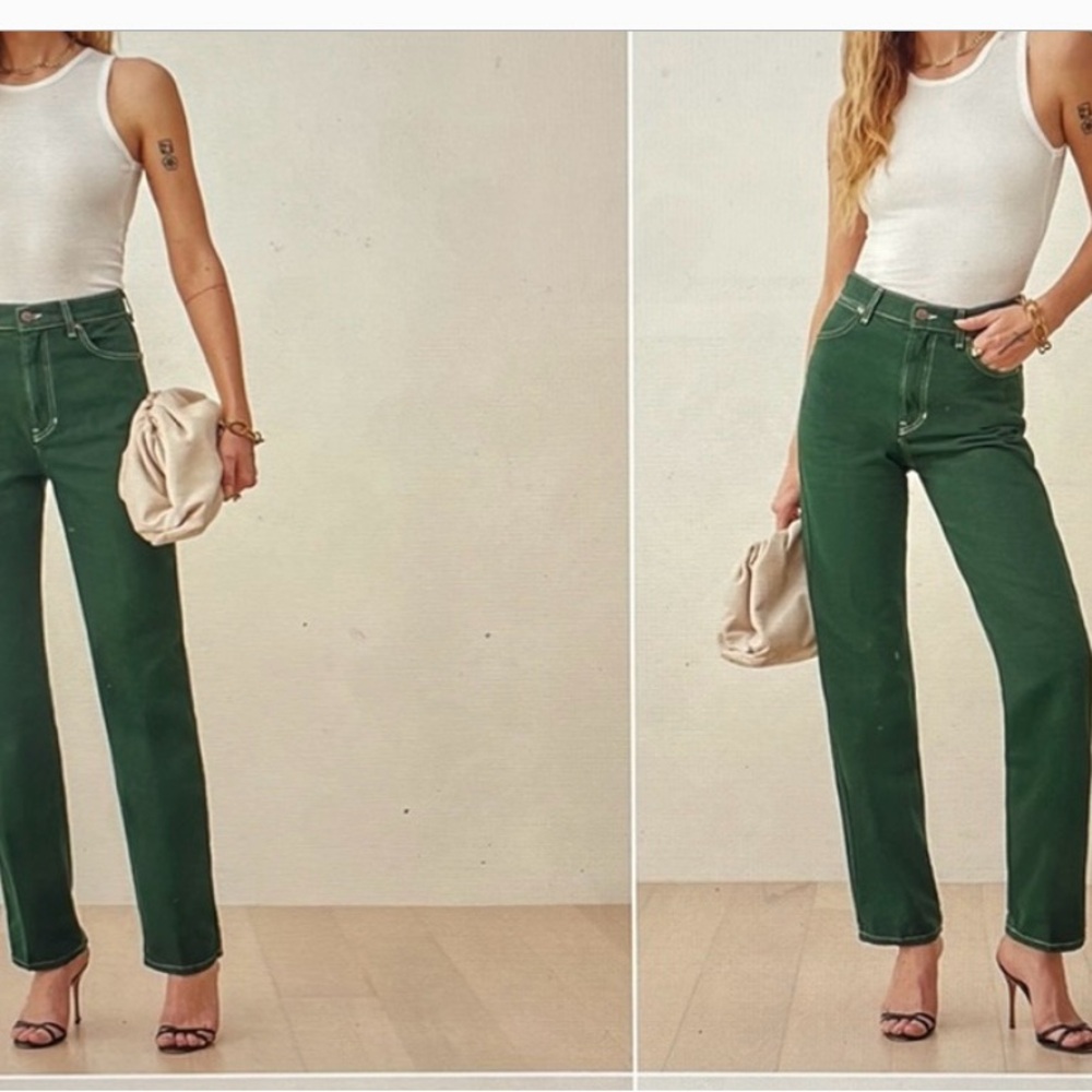 Reformation Cowboy high rise straight jeans size 24